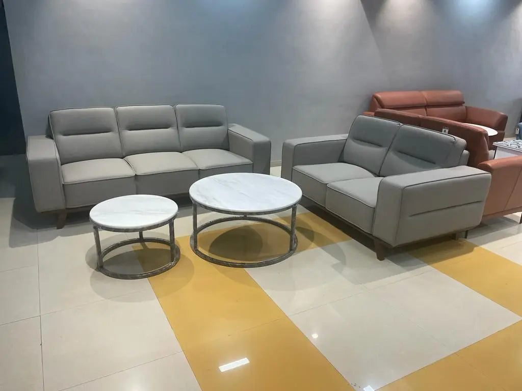 MGR Wooden Fram Base Sofa In Rexine Fabric MGR CASA