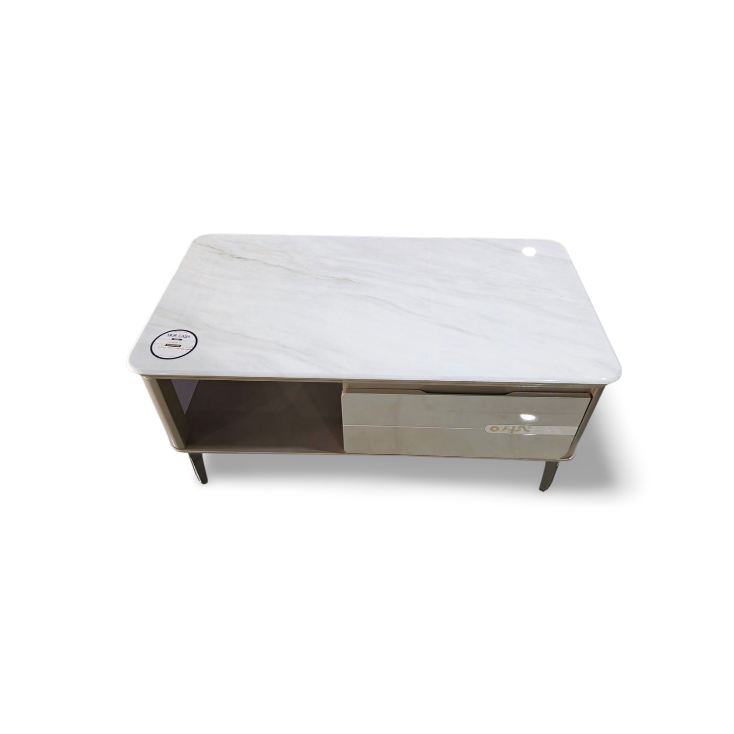 MGR ARTIFICIAL MARBLE TOP ENGINEERING WOOD BASE CENTER TABLE