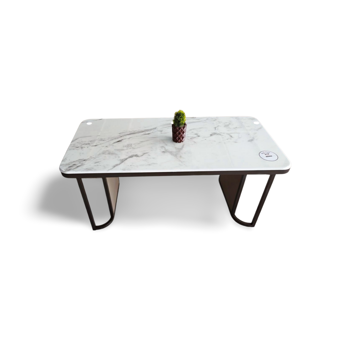 MGR ARTIFICIAL MARBLE TOP, METAL BASE CENTER TABLE