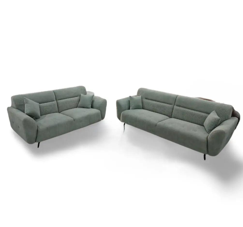 MGR JUTE FABRIC CUSTUMIZABLE HIGHLY COMFORTABLE 2 PIECE SOFA MGR CASA