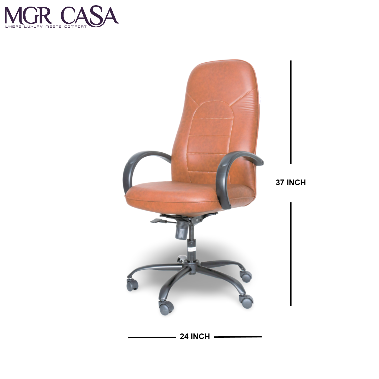 MGR HIGH BACK PU CUSHION OFFICE CHAIR
