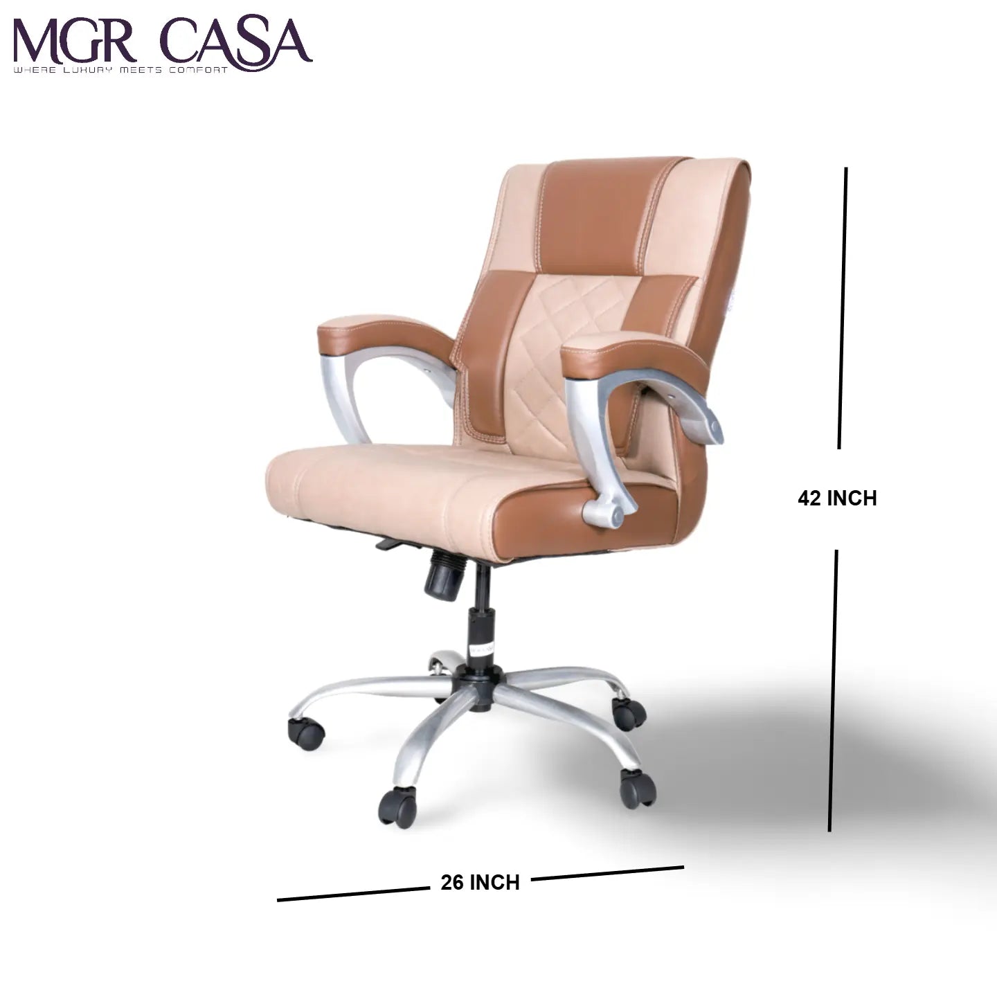 MGR NEW ELEPHANT MEDIUM BACK CUSHION OFFICE CHAIR MGR CASA