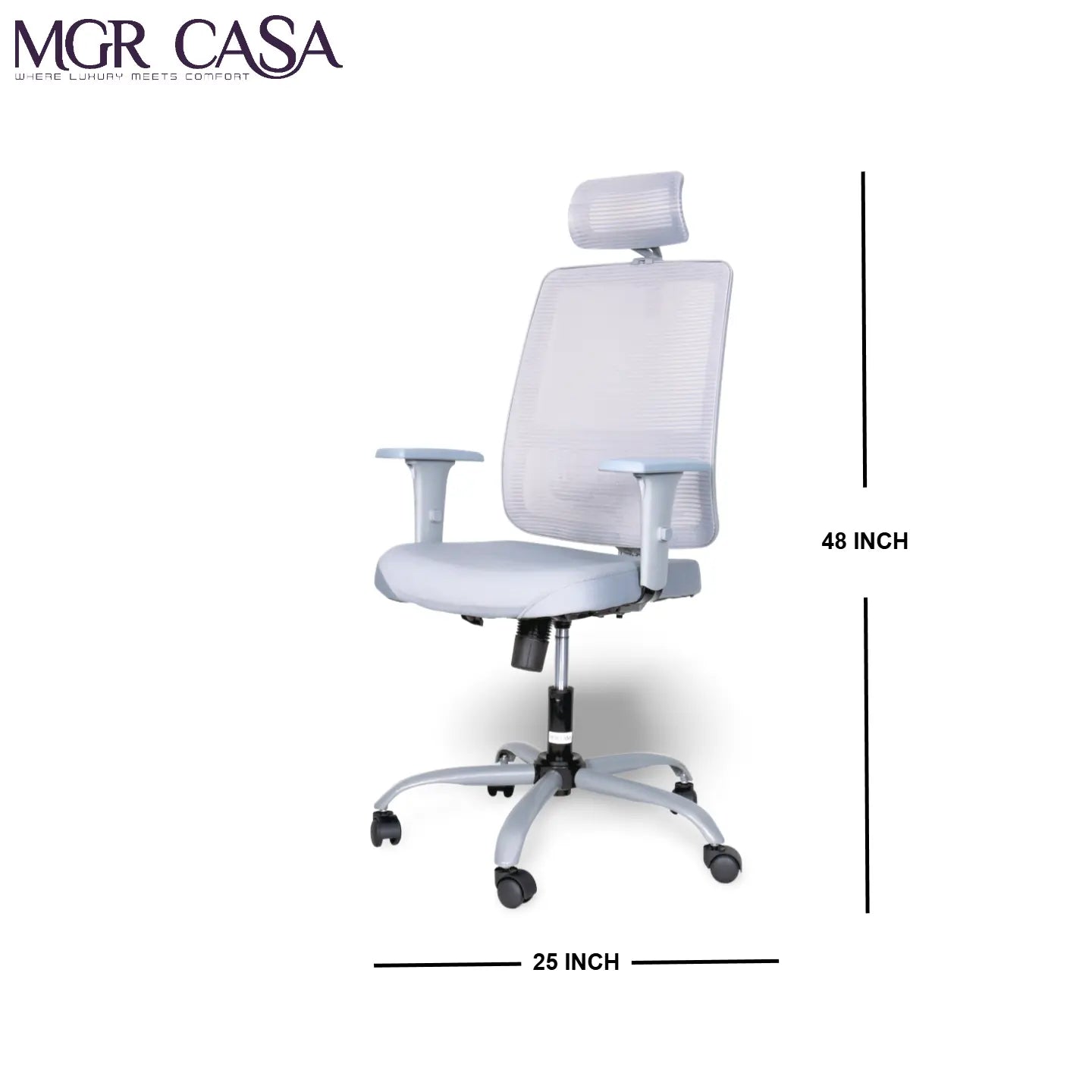 MGR RIO GREY HIGH BACK MESH OFFICE CHAIR MGR CASA