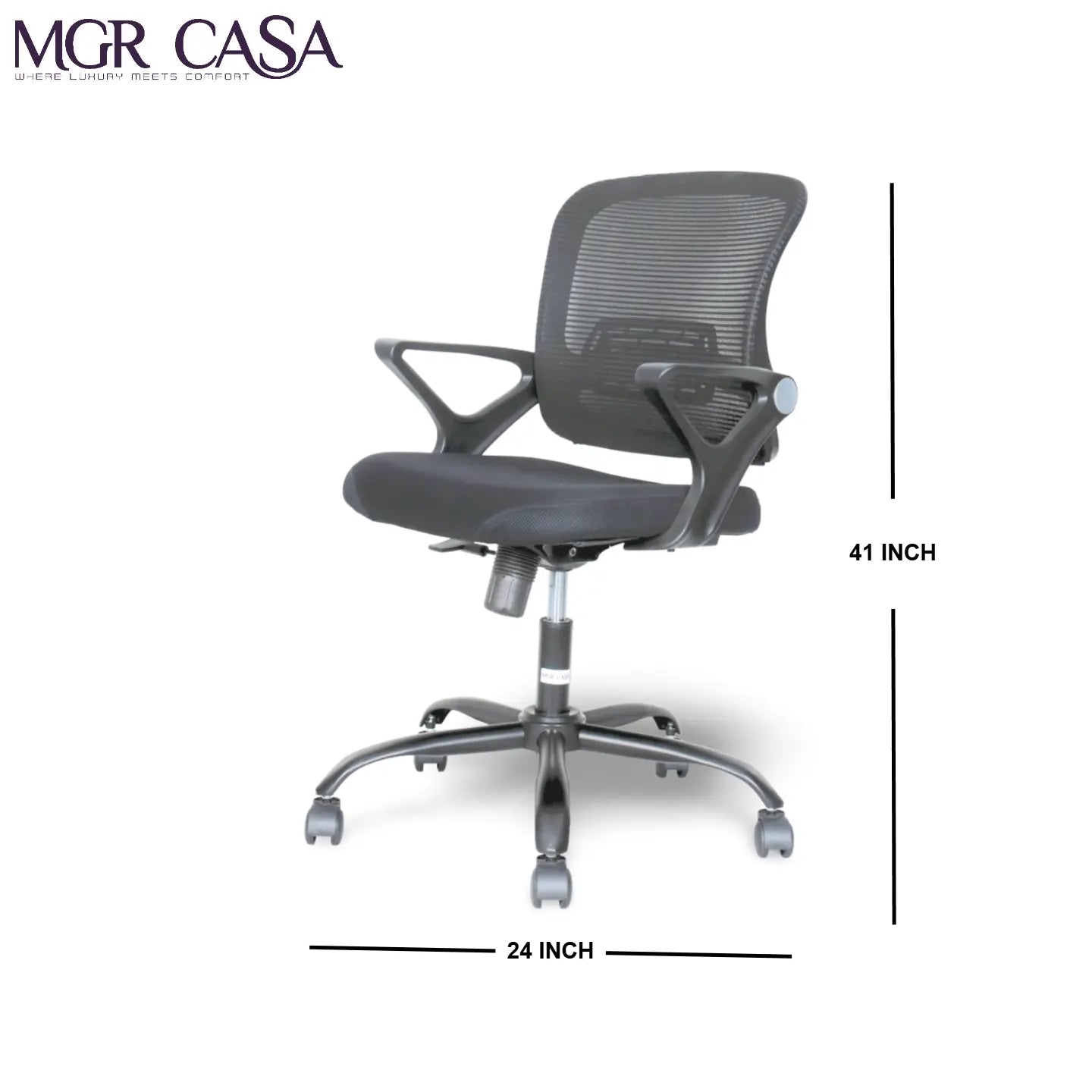 MGR CHERRY BLACK MID-BACK MESH OFFICE CHAIR MGR CASA