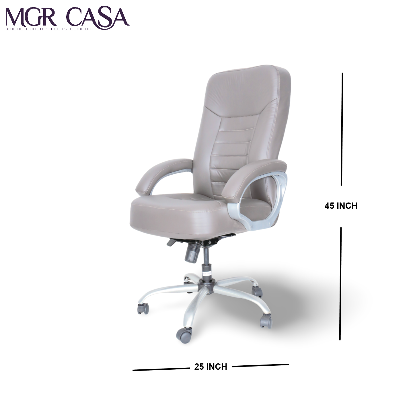 MGR HEAVY GAADI CUSHION HIGH BACK OFFICE CHAIR