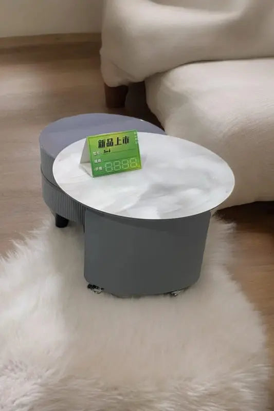MGR New 360 degree Rotated Center Table With Glass Top MGR CASA