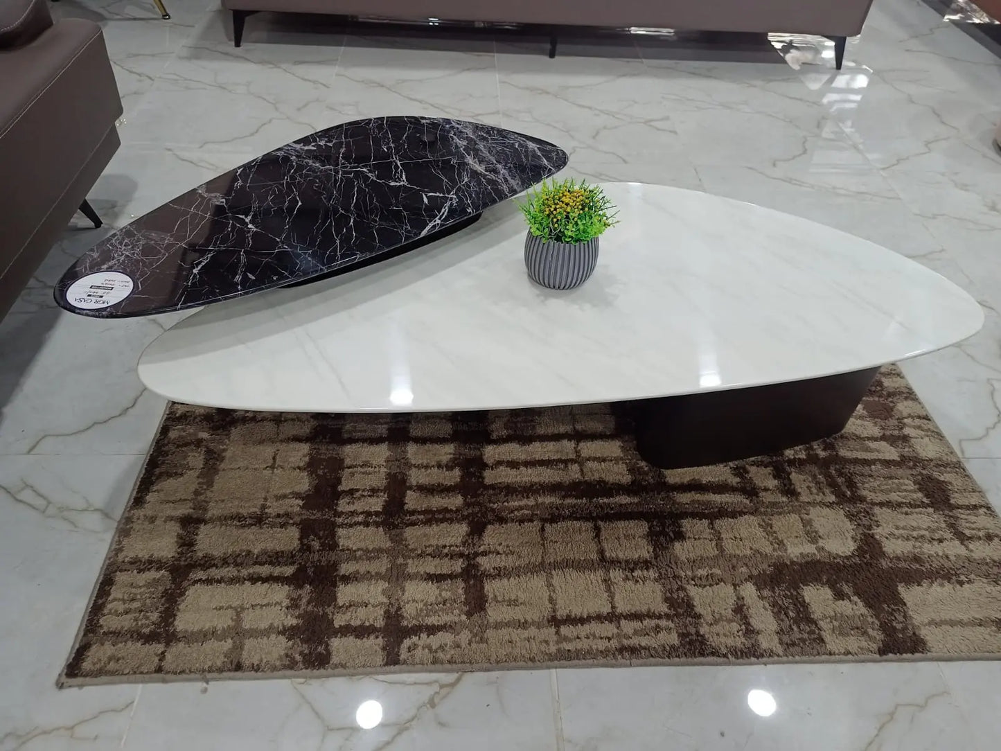 MGR New Centre Table With marble Top My Store