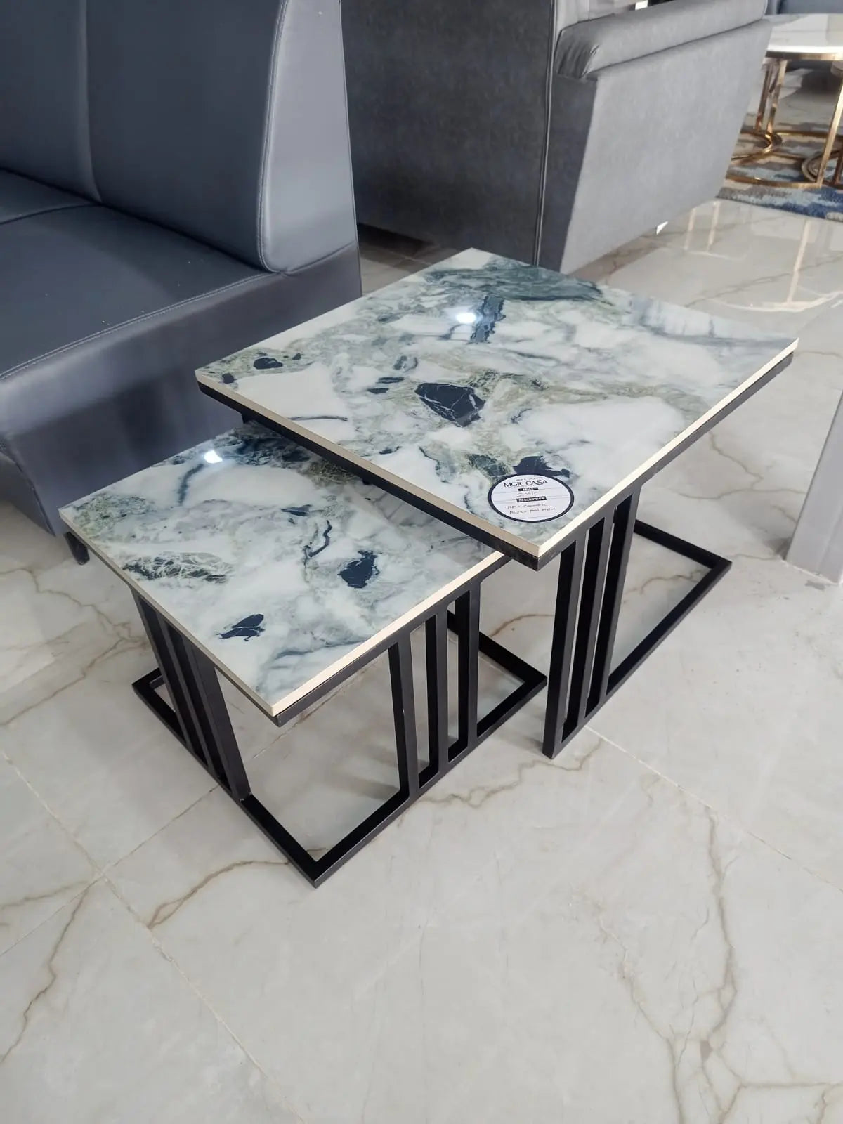 MGR New Metal Base Ceramic Top Center Table MGR CASA