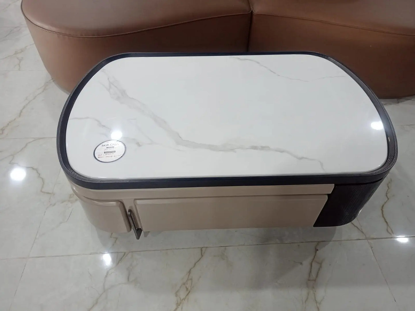 MGR New Center Table In MDF With Marble Top MGR CASA