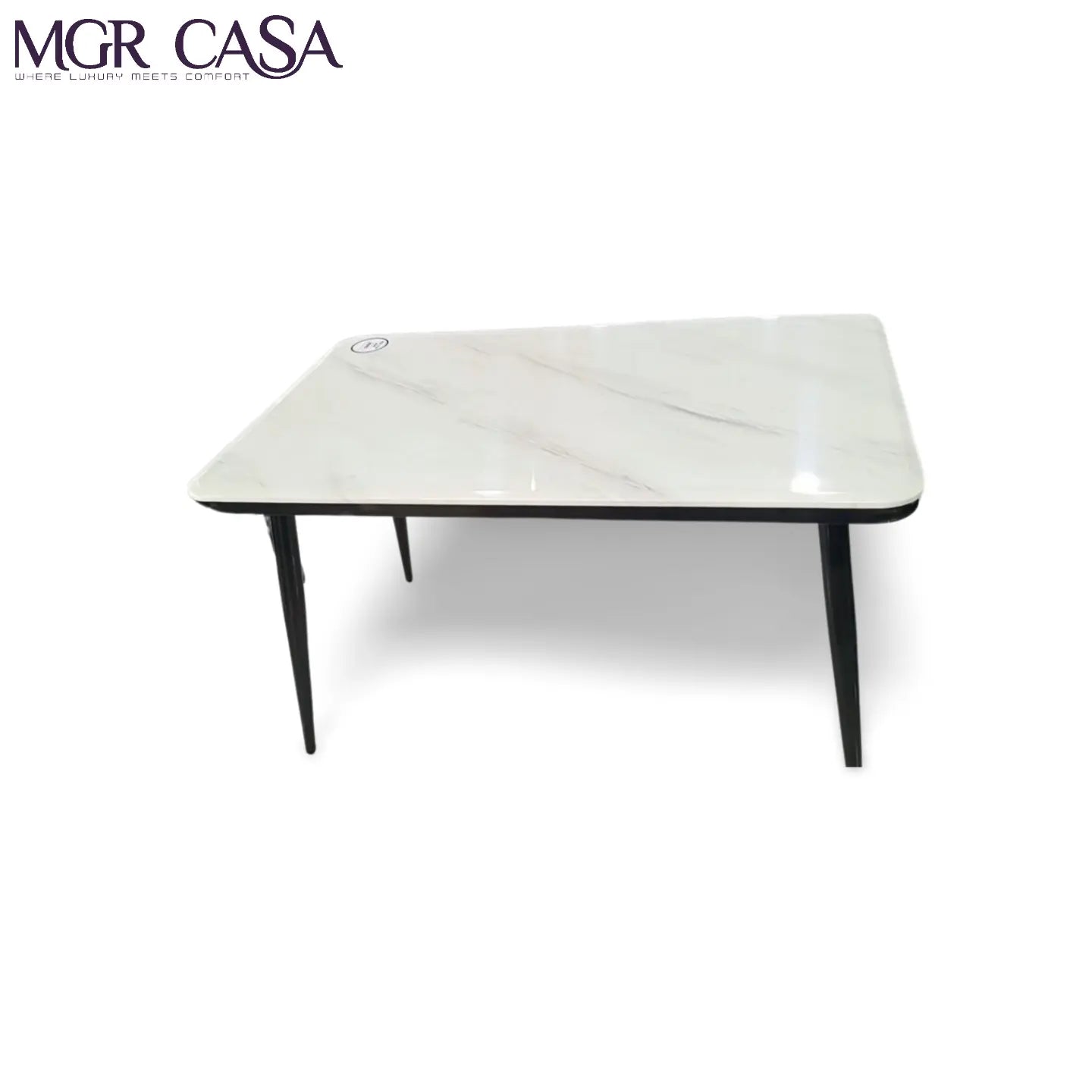 MGR MARBLE TOP METAL BASE 4 SEATER IMPORTED DINING TABLE SET MGR CASA