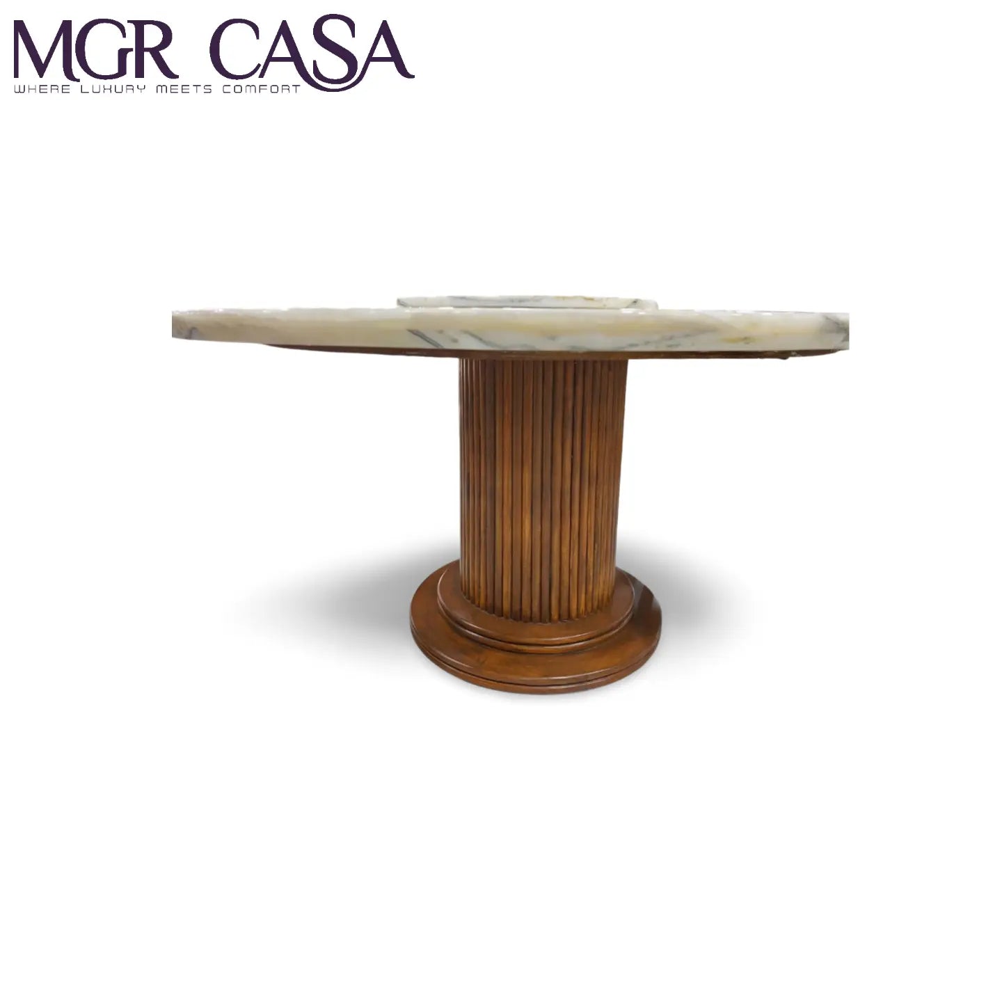 MGR WOODEN BASE FOR 6 SEATER CUSTUMIZABLE ROUND DINING TABLE BASE MGR CASA