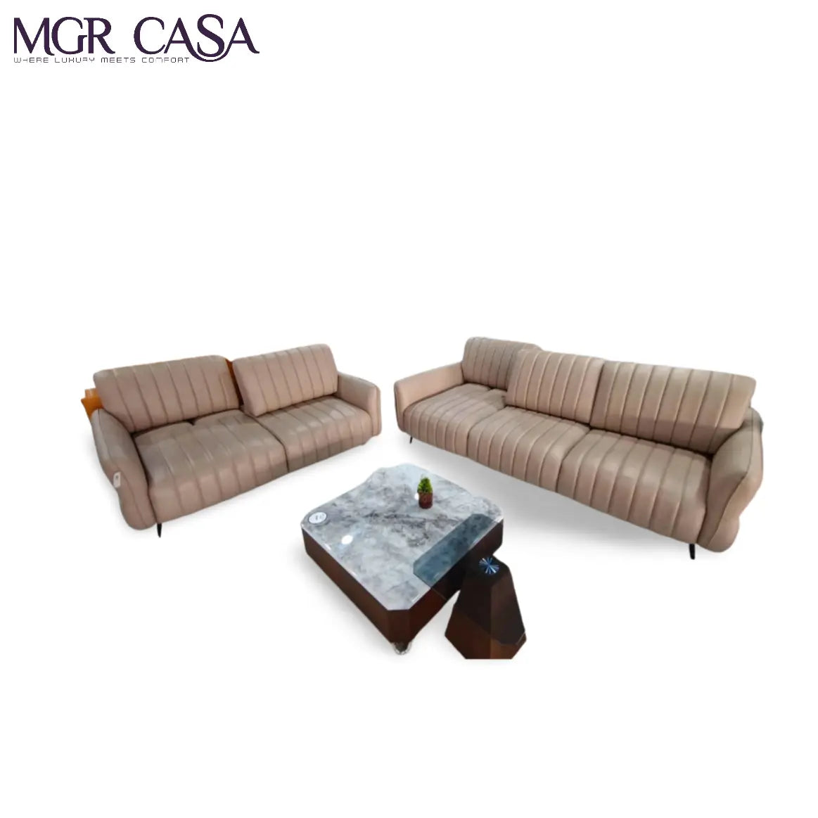 MGR BACK ADJUSTABLE LOUNGE HIGHLY COMFORTABLE 2 PIECE SOFA MGR CASA