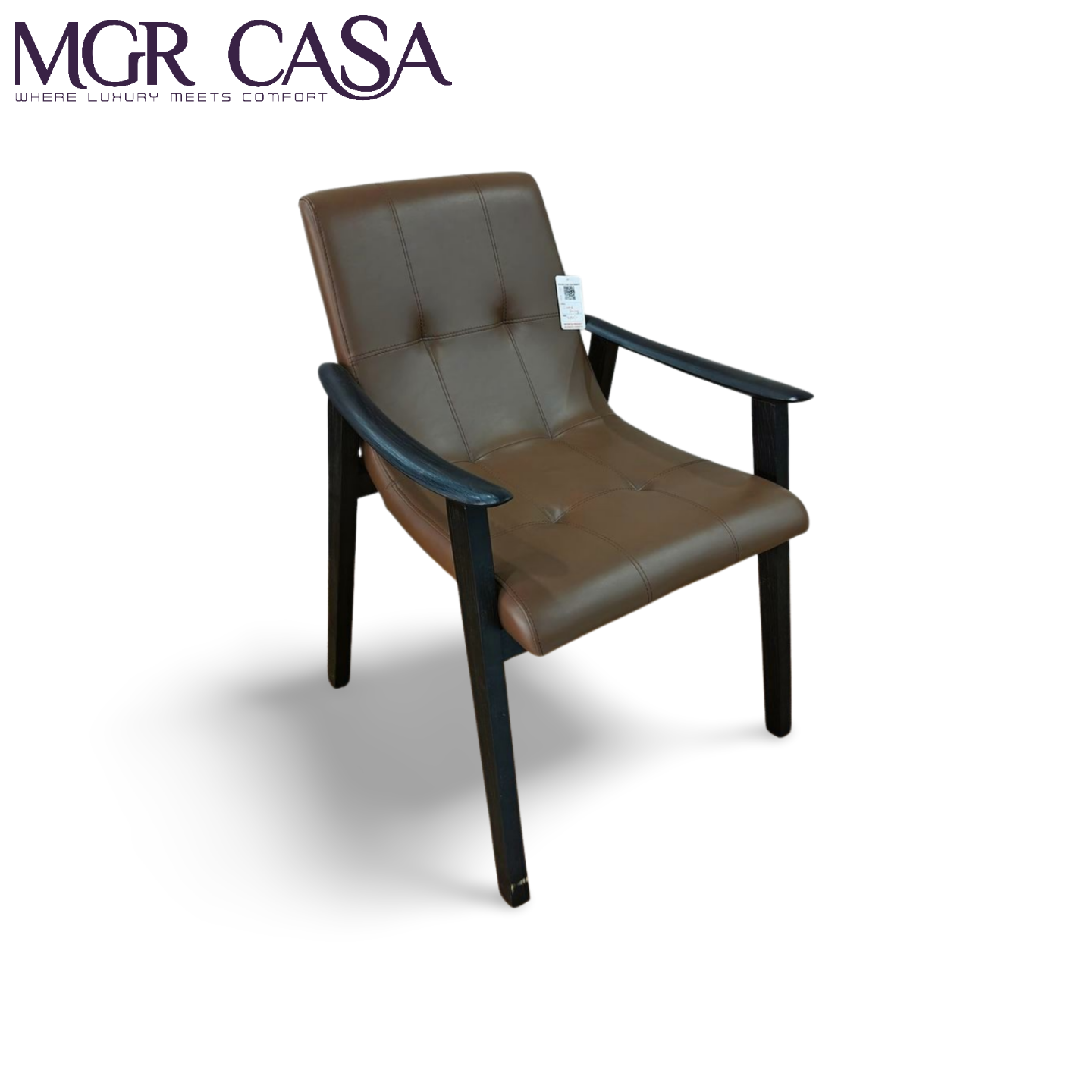 MGR SWOOD FRAME CUSTOMIZABLE ARM REST DINING CHAIR