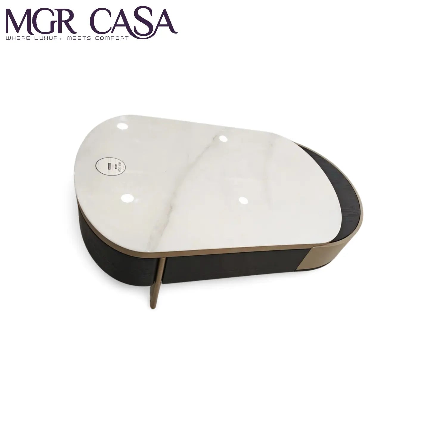 MGR MABLE TOP ENGINEERING WODD BASE HYDRAULIC HIGHT ADJUSTABLE SLIDE TO EXTEND CENTER TABLE MGR CASA