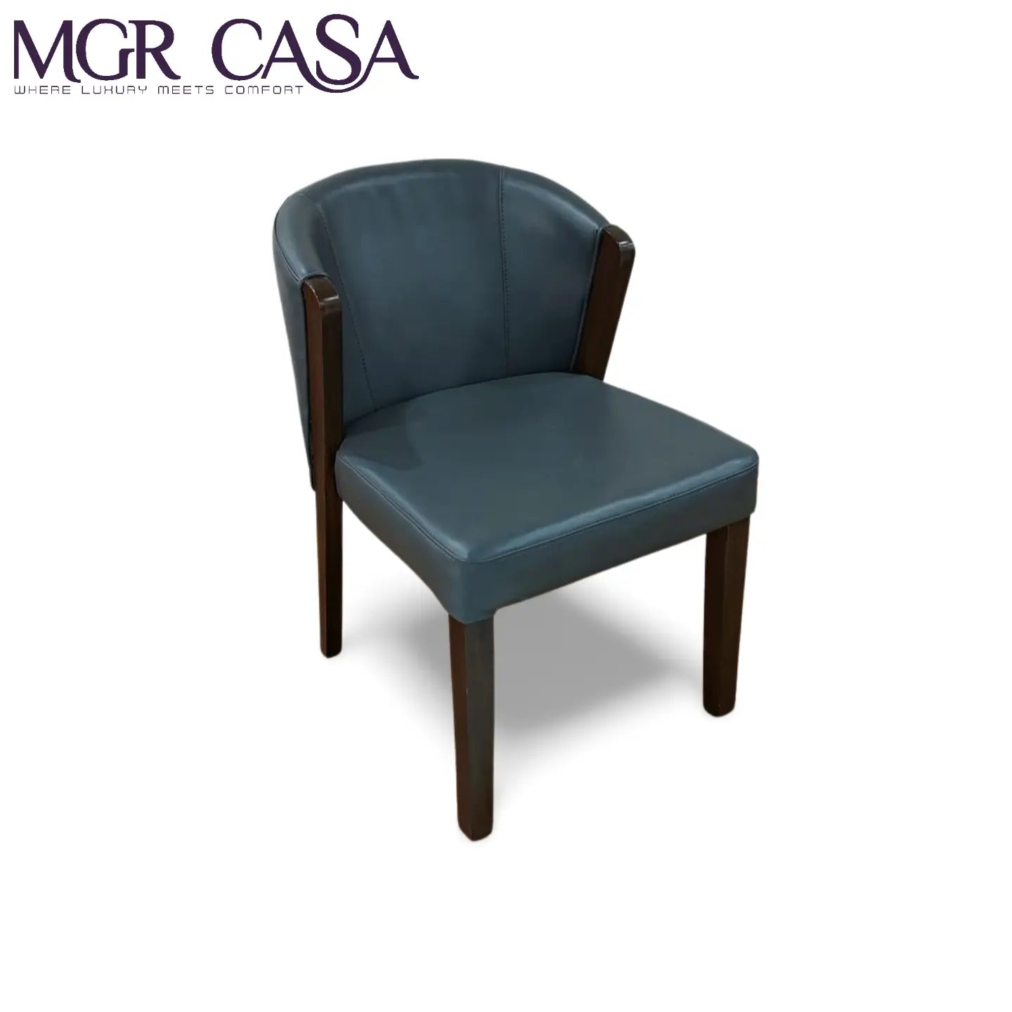 MGR TEAK WOOD FRAME CUSTOMIZABLE BACK REST DINING CHAIR MGR CASA