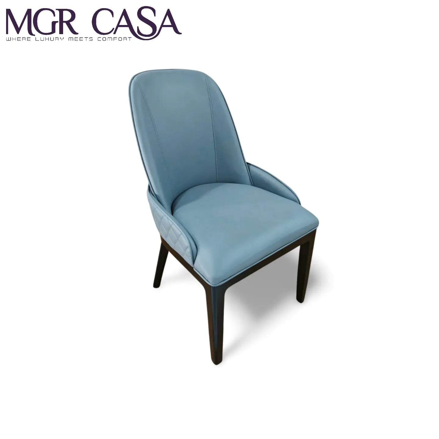 MGR TEAK WOOD FRAME CUSTOMIZABLE FANCY LOOK HIGH BACK DINING CHAIR MGR CASA