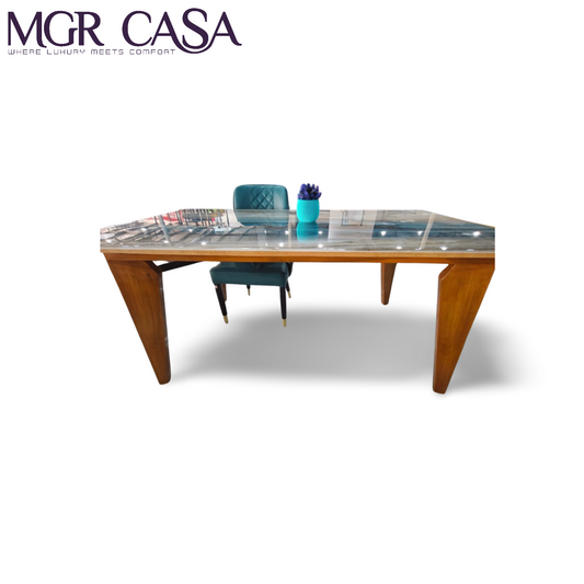 MGR TEAK WOOD FOUUR LEG BASE FOR 6 SEATER CUSTUMIZABLE DINING TABLE BASE