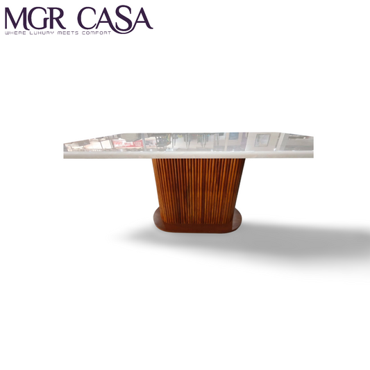 MGR OVEL SHAPE WOODEN BASE FOR 6 SEATER CUSTUMIZABLE  DINING TABLE BASE