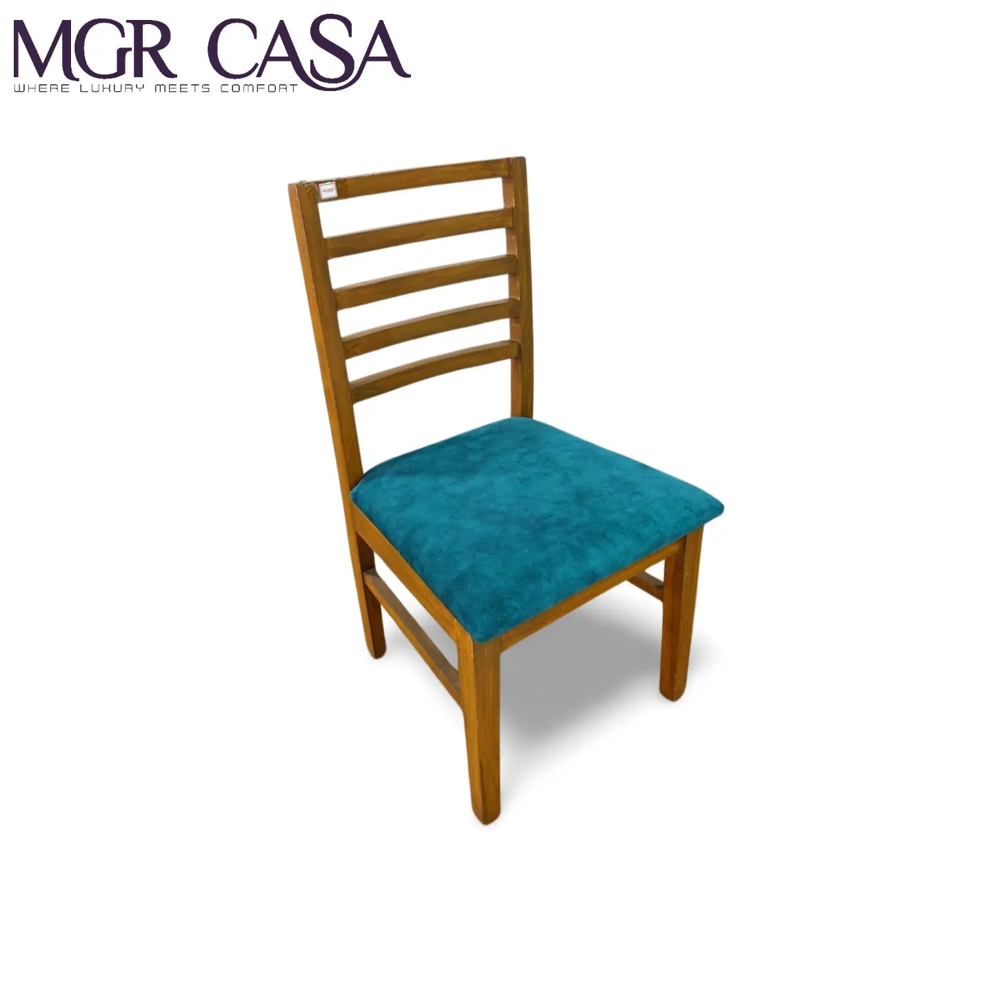 MGR TEAK WOOD FRAME CUSTOMIZABLE HIGH BACK DINING CHAIR MGR CASA