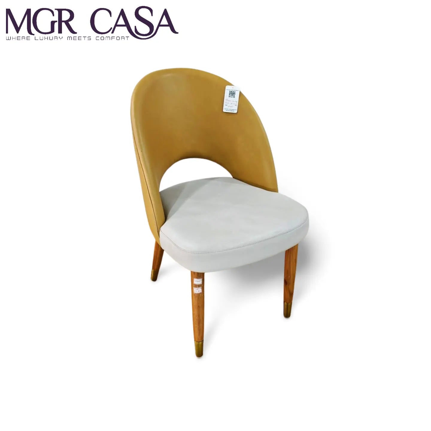 MGR TEAK WOOD FRAME CUSTOMIZABLE FANCY LOOK DINING CHAIR MGR CASA