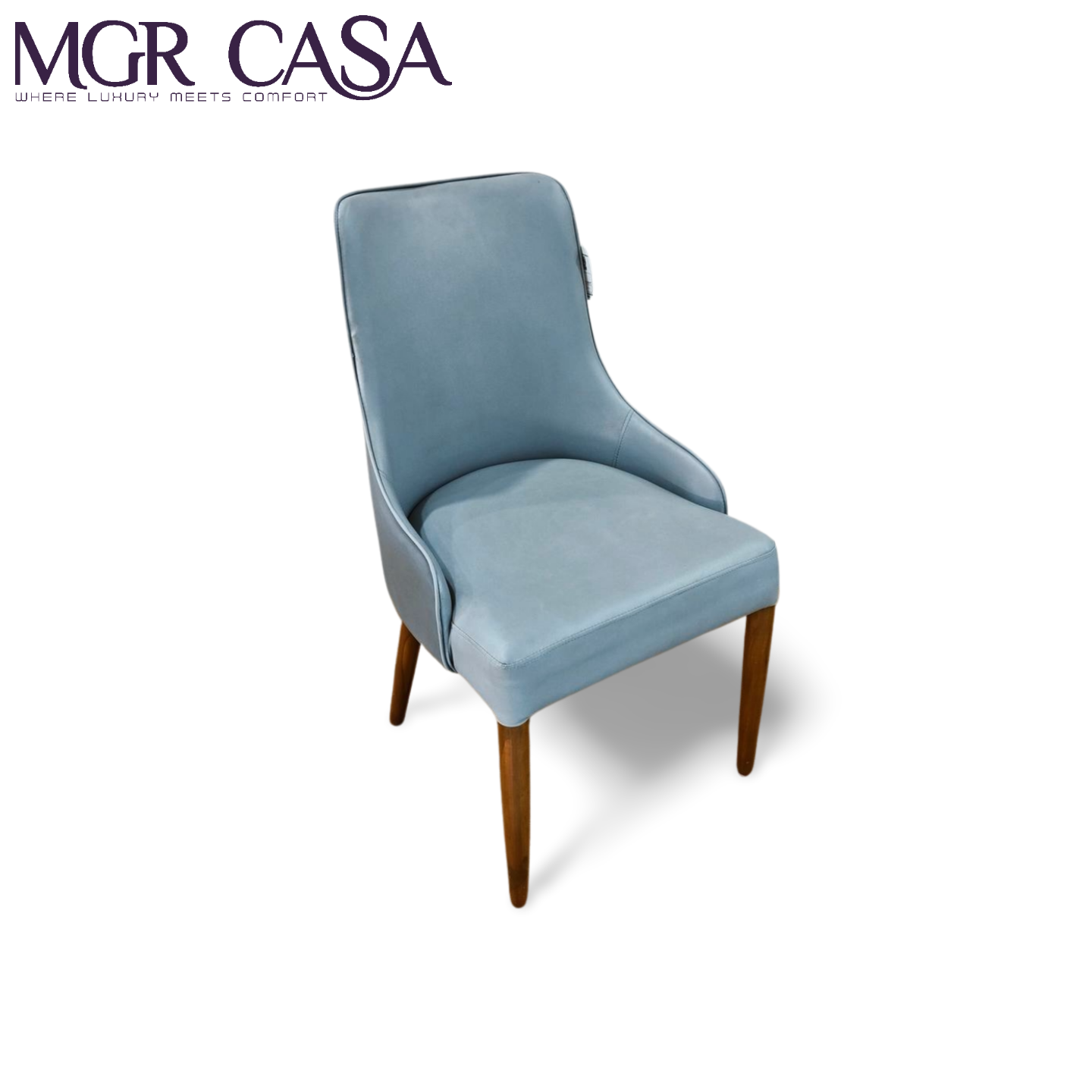 MGR TEAK WOOD FRAME CUSTOMIZABLE HIGH BACK DINING CHAIR
