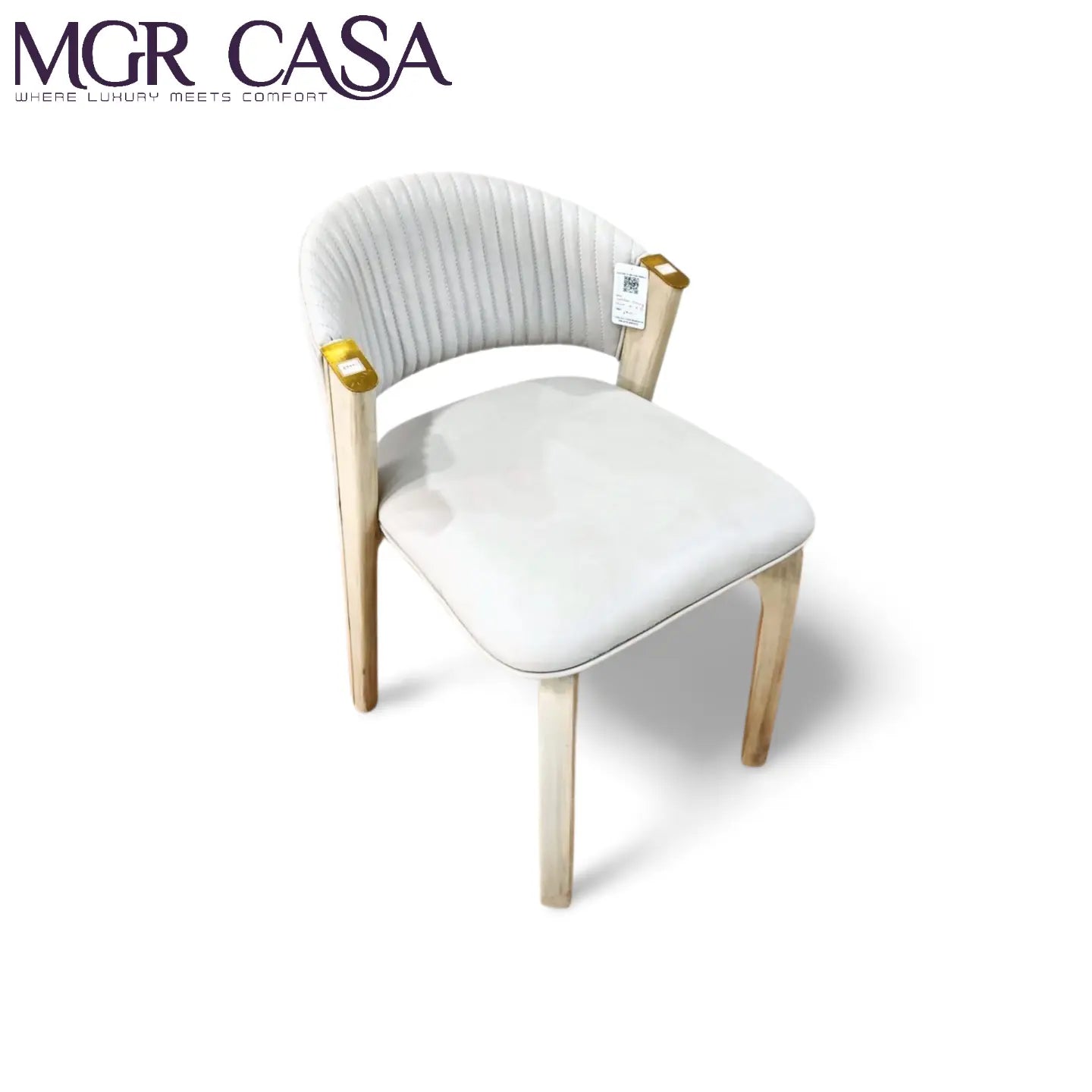 MGR TEAK WOOD FRAME CUSTOMIZABLE FANCY LOOK DINING CHAIR MGR CASA