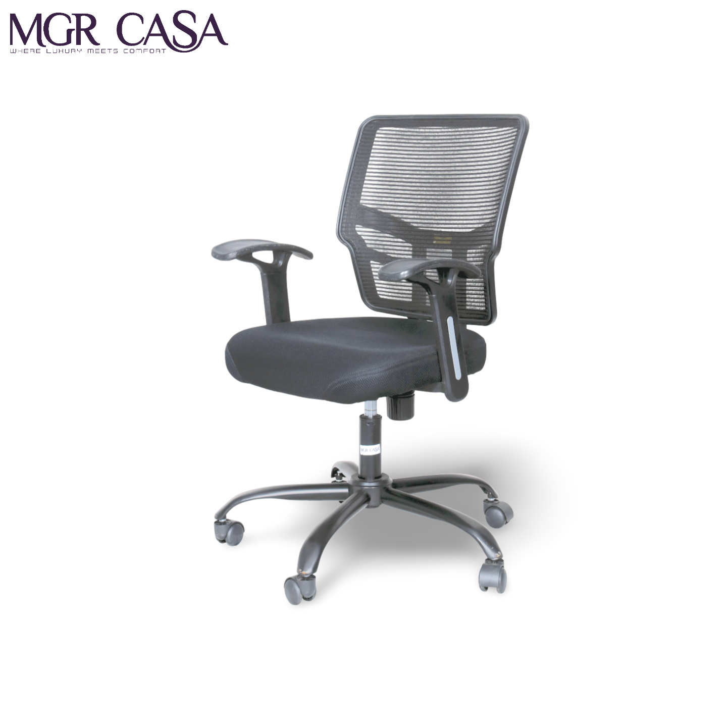 MGR ARREY BLACK MID BACK MESH OFFICE CHAIR