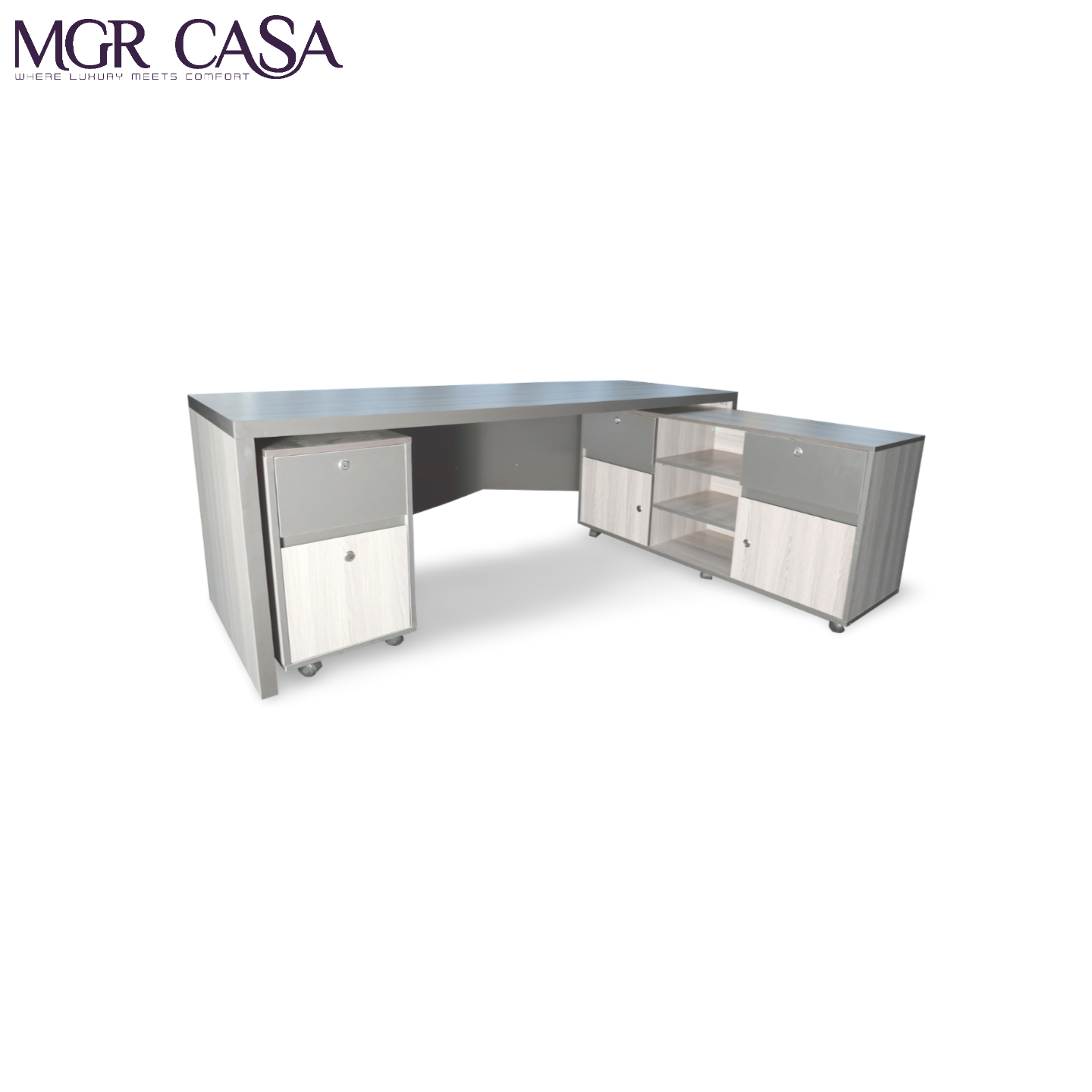 MGR ENGINEERING WOOD SIZE CUSTUMIZABLE L SHAPE OFFICE TABLE