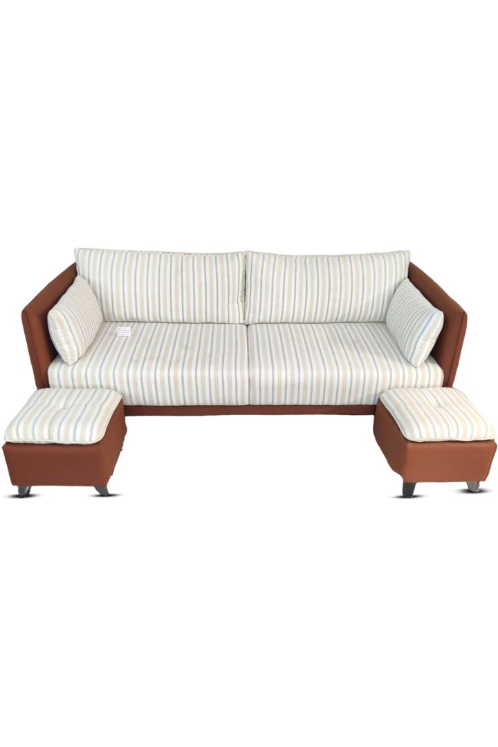 MGR Classic Cotton Fabric Sofa In Ten Or White Colour