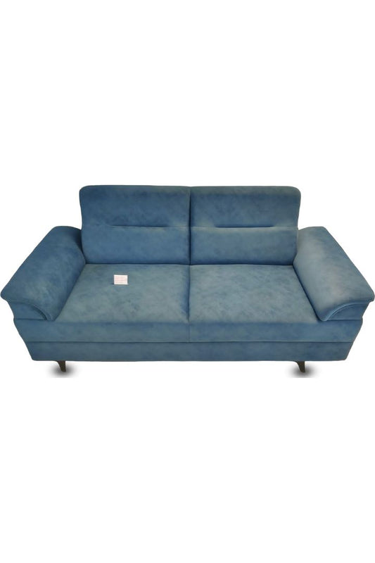 MGR Venue Velvet Fabric Sofa In Blue Colour