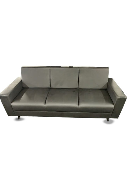 MGR Rexine 3 Seater Sofa In Black Colour