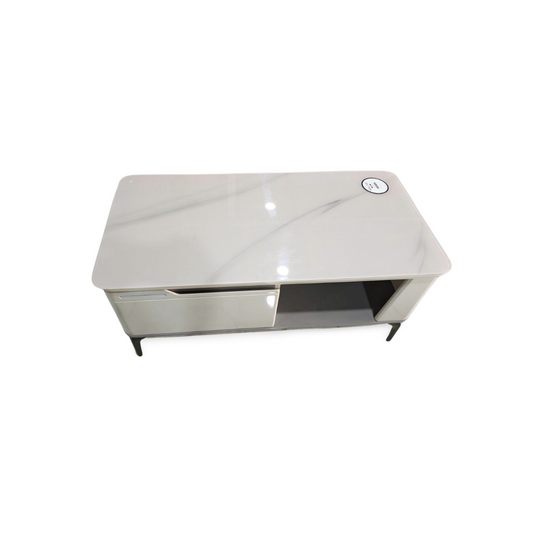 MGR MARBLE TOP ENGINEERING WOOD BASE CENTER TABLE