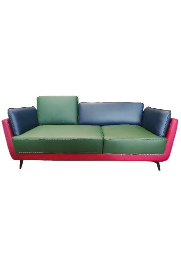 MGR Rexine 3 Seater Sofa in Multi Colour