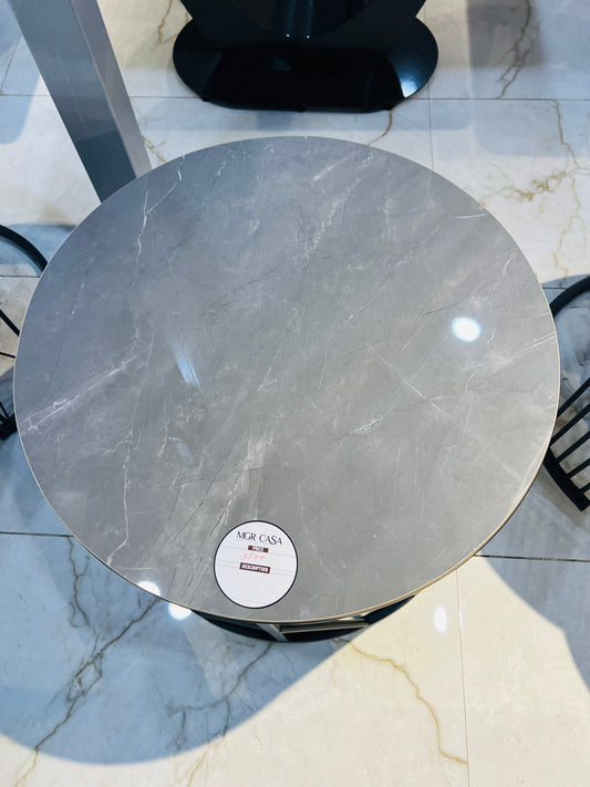 MGR CASA – Round Dark Grey Ceramic Center Table with Modern Elegant Design MGRCASA