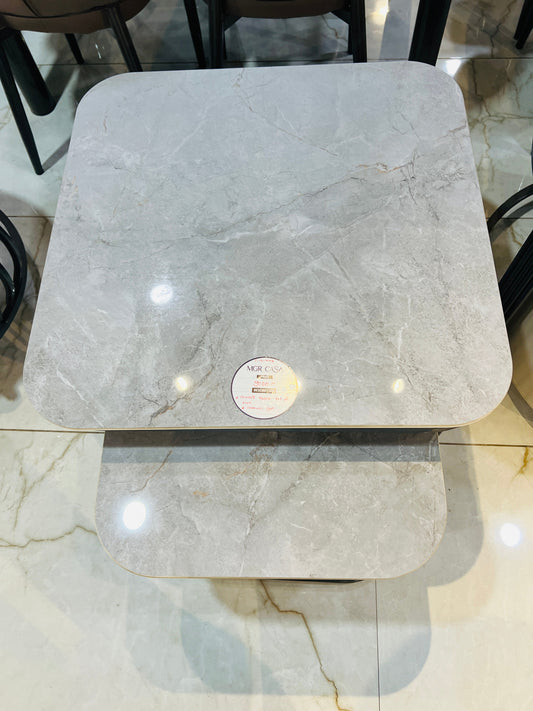 MGR CASA – Modern Square Ceramic Top Center Table Set with Elegant Design MGRCASA