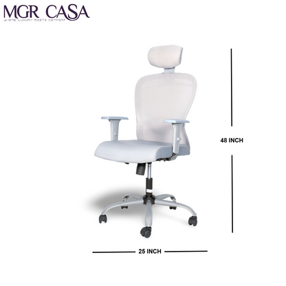 MGR BUTTERFLY GREY HIGH BACK MESH OFFICE CHAIR