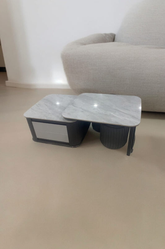 MGR Most Unique 360 Roted Center Table With Two Puffy