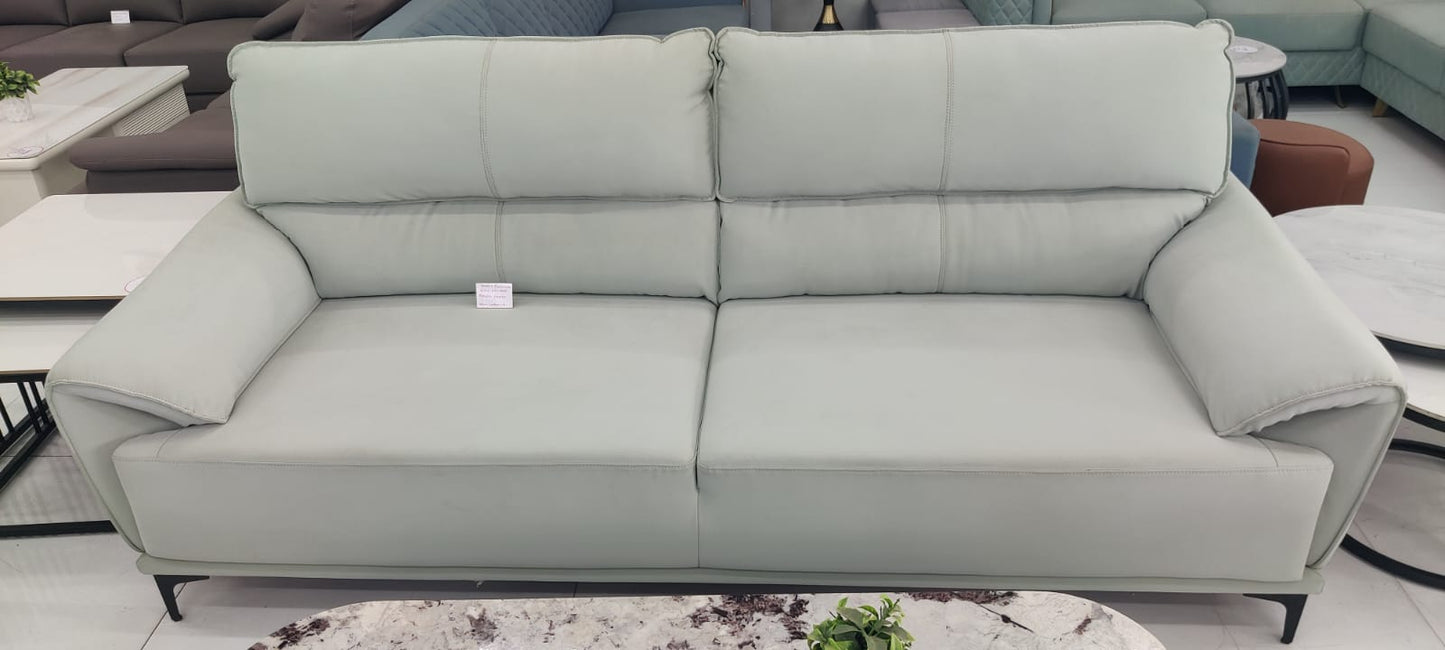 MGR Rajkumar 3 Seater Recron Back Sofa In Pista Colour