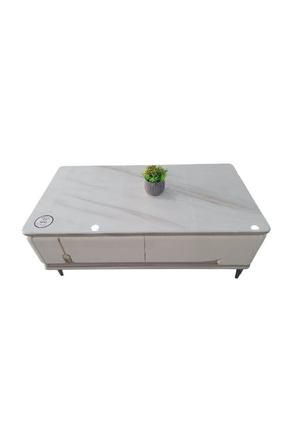 MGR New Marble Top MDF Center Table For Home