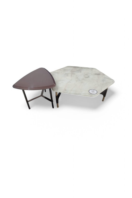 MGR new Center table With marble top Metal base