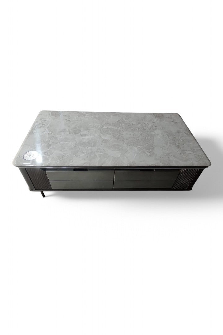 MGR Marble Top MDF Center Table With Four Drawer