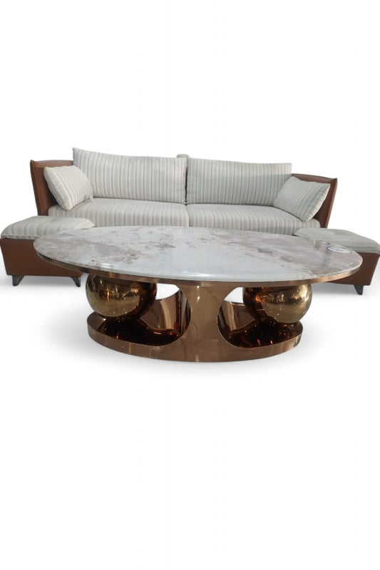 MGR New Pvd Coted Center Table With Marble Top