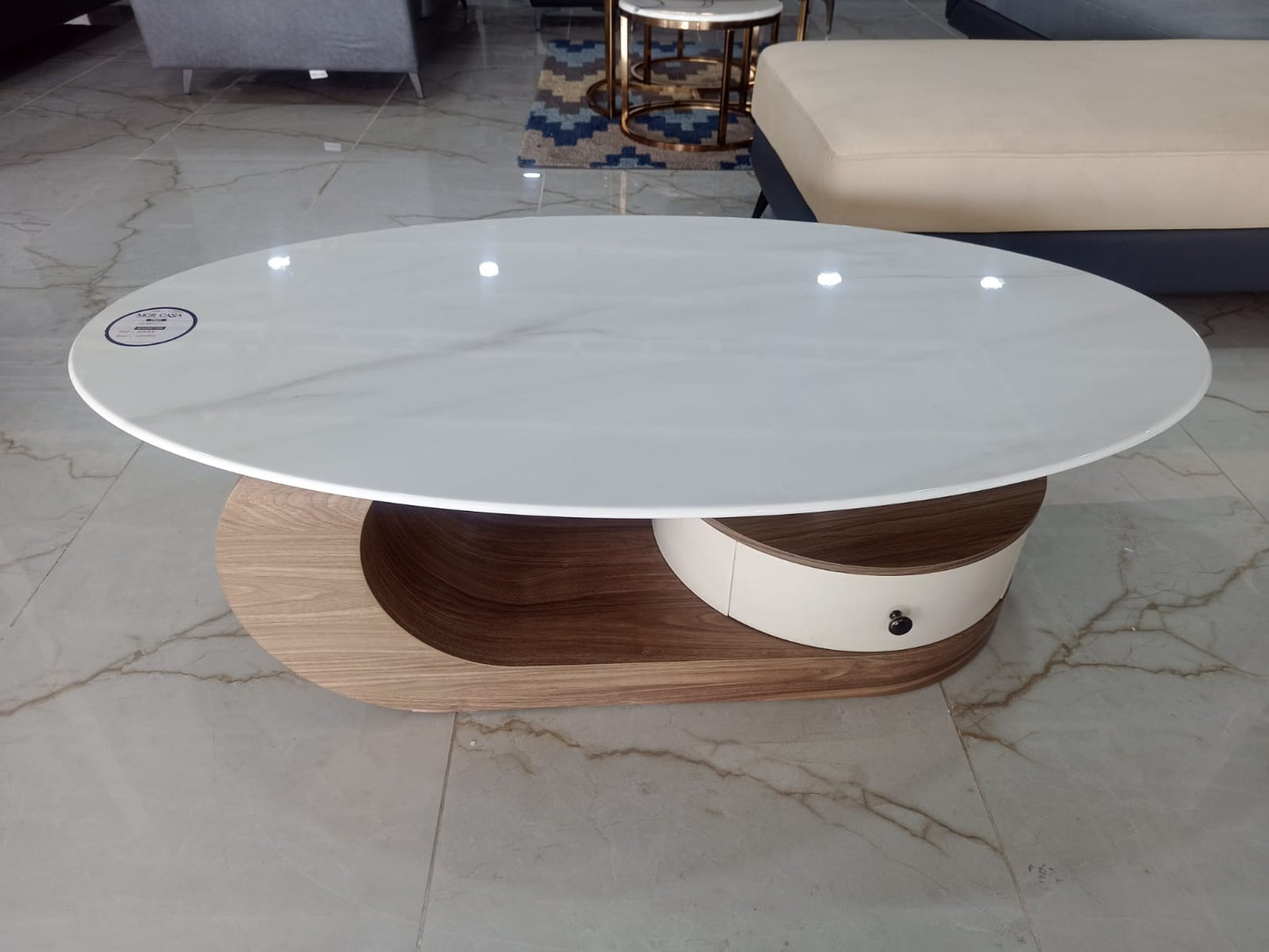 MGR New Look Center Table With Marble Top