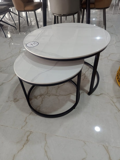 MGR New Ceramic Top Economy Metal Base Center Table