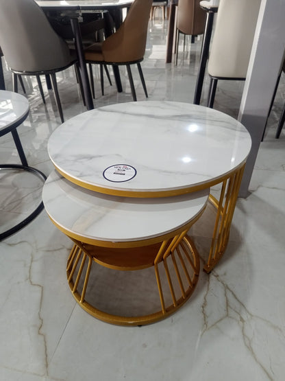 MGR New economy Ceramic Center Table With Ceramic Top