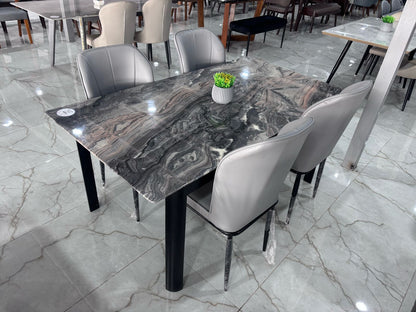 MGR New Four Seater Dining Table Set With Marble Top