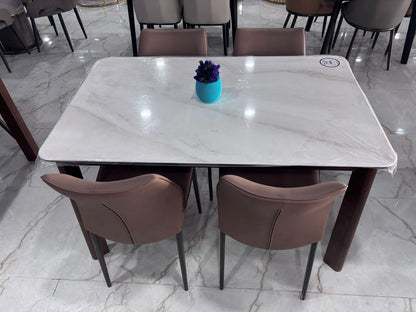 MGR New Four Seater Dining Table Set With Marble Top