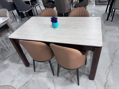 MGR New Four Seater Ceramic top Dining Table Set