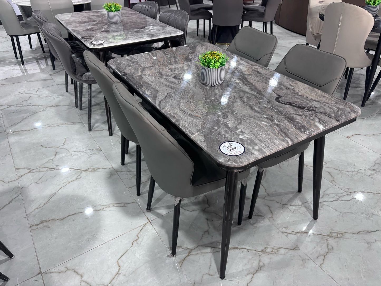 MGR New Four Seater Dining Table Set With Marble Top