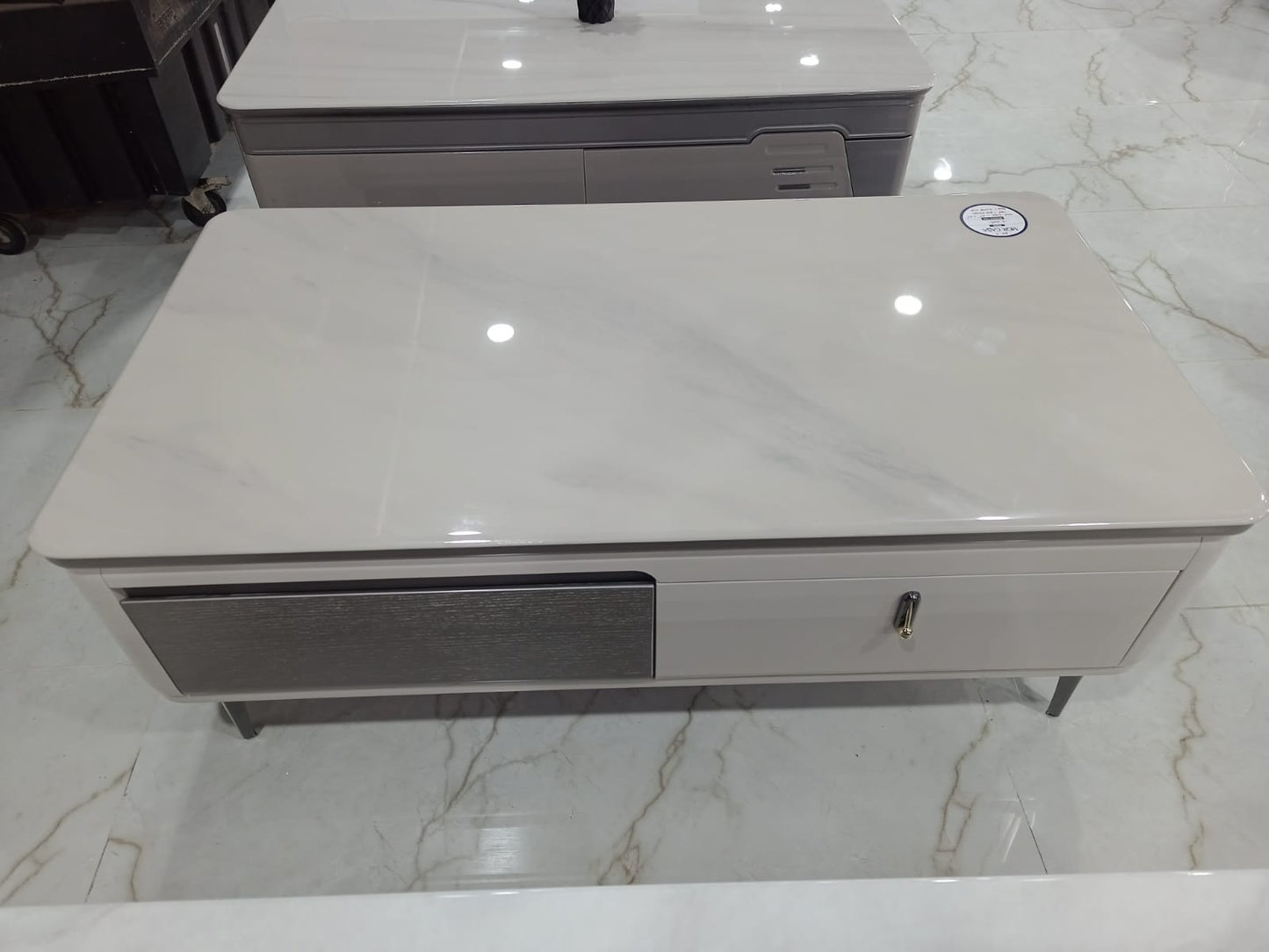 MGR New MDF Centre Table With Marble Top